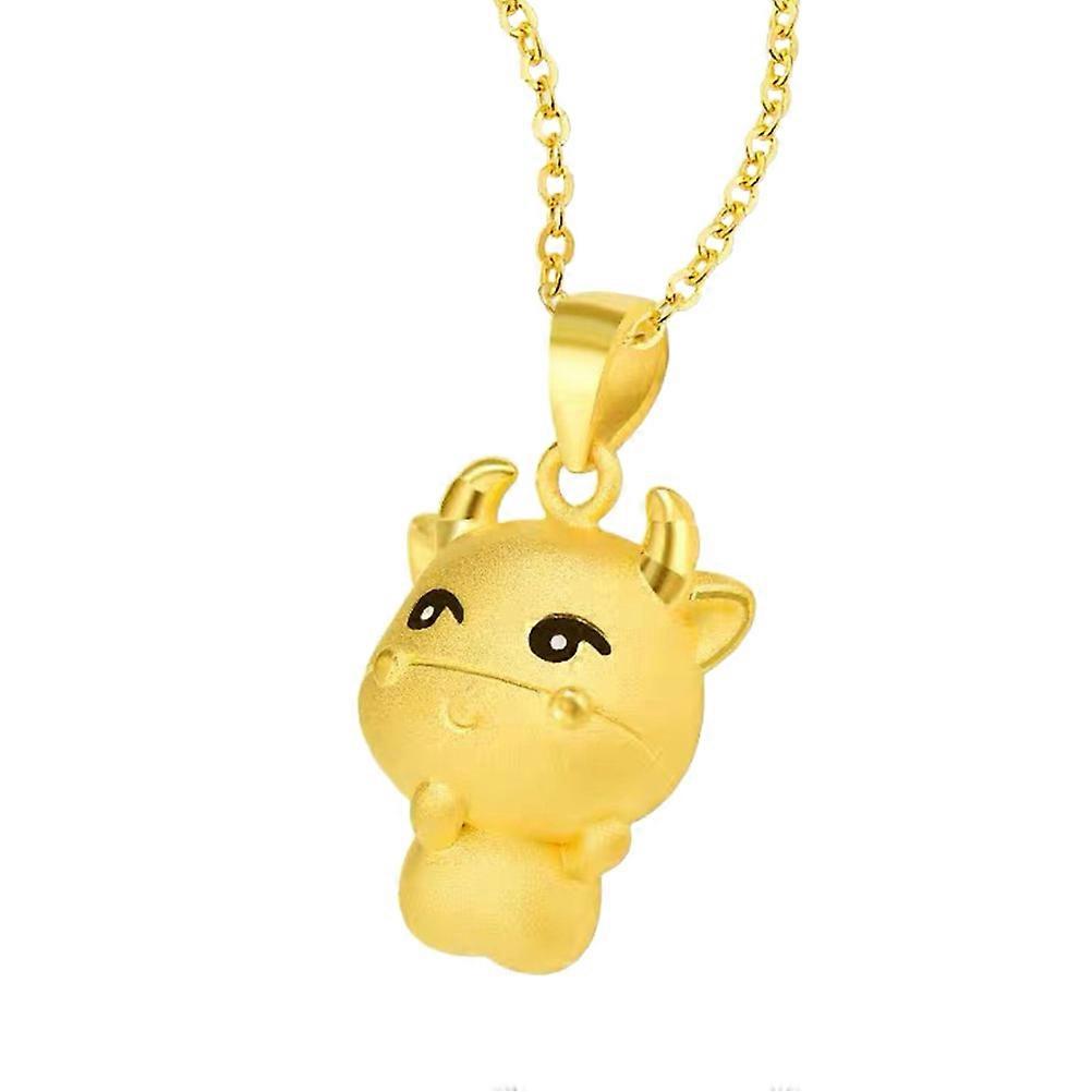 Beautiful Cow Charm Necklace, Designed for Festive and Casual Use