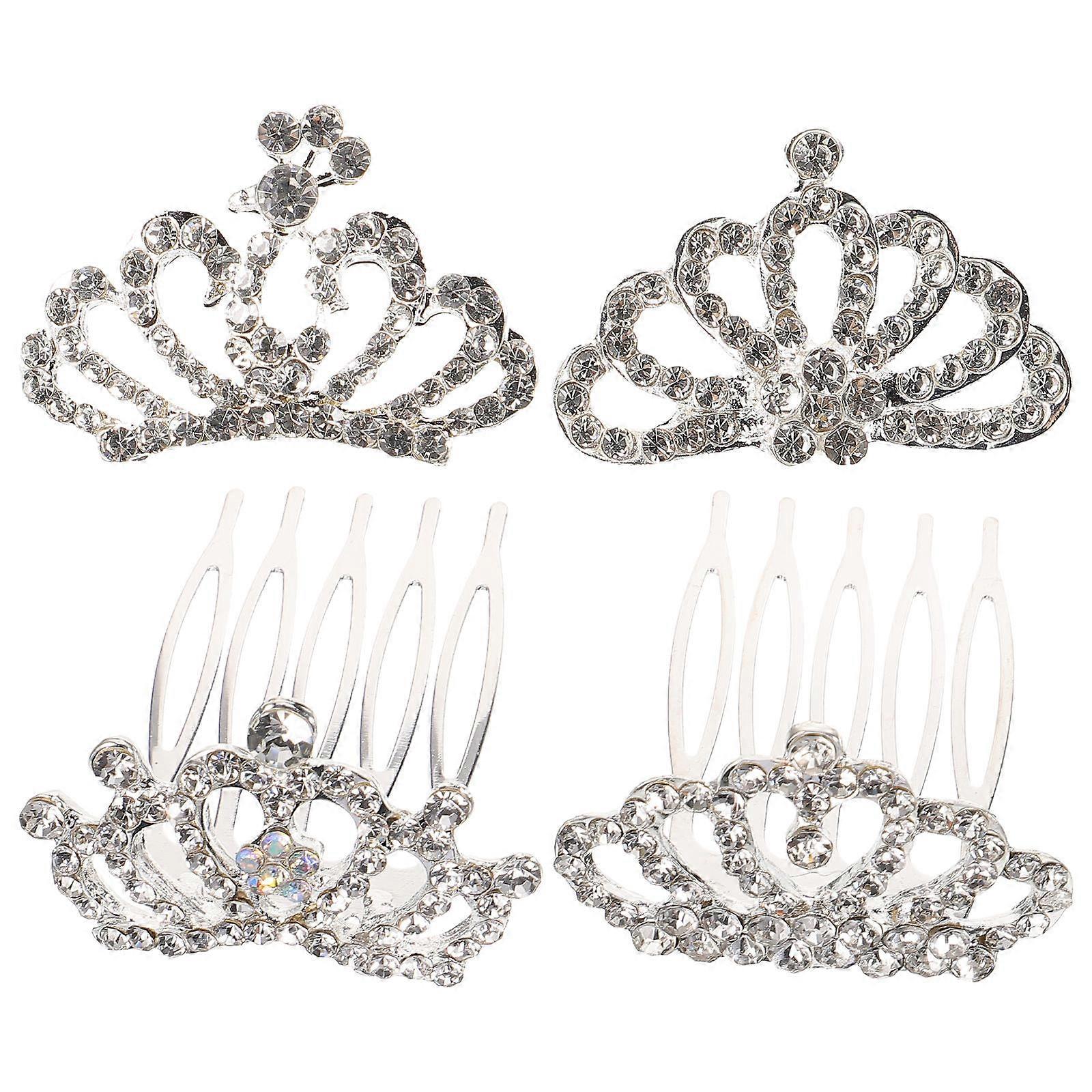 Girls Rhinestone Crown, Lightweight and Comfortable Party Accessory