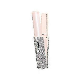 2-in-1 Electric Usb Hair Straightening Brush Straightener Flat Iron Multifunctional Comb Straighten