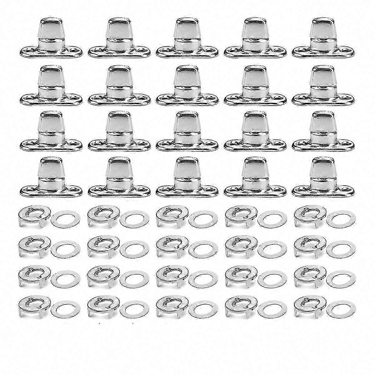 20 Sets Marine Grade Twist Lock Fasteners Turn Button Eyelet and Stud for Canvas Fastener Turn Buttons