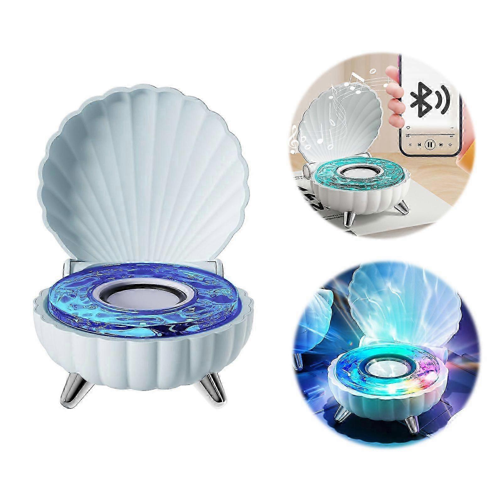 Shell Speaker, Shell Bluetooth Speaker, Mini Bluetooth Shower Speaker with Led Light, Shower Speaker Hot