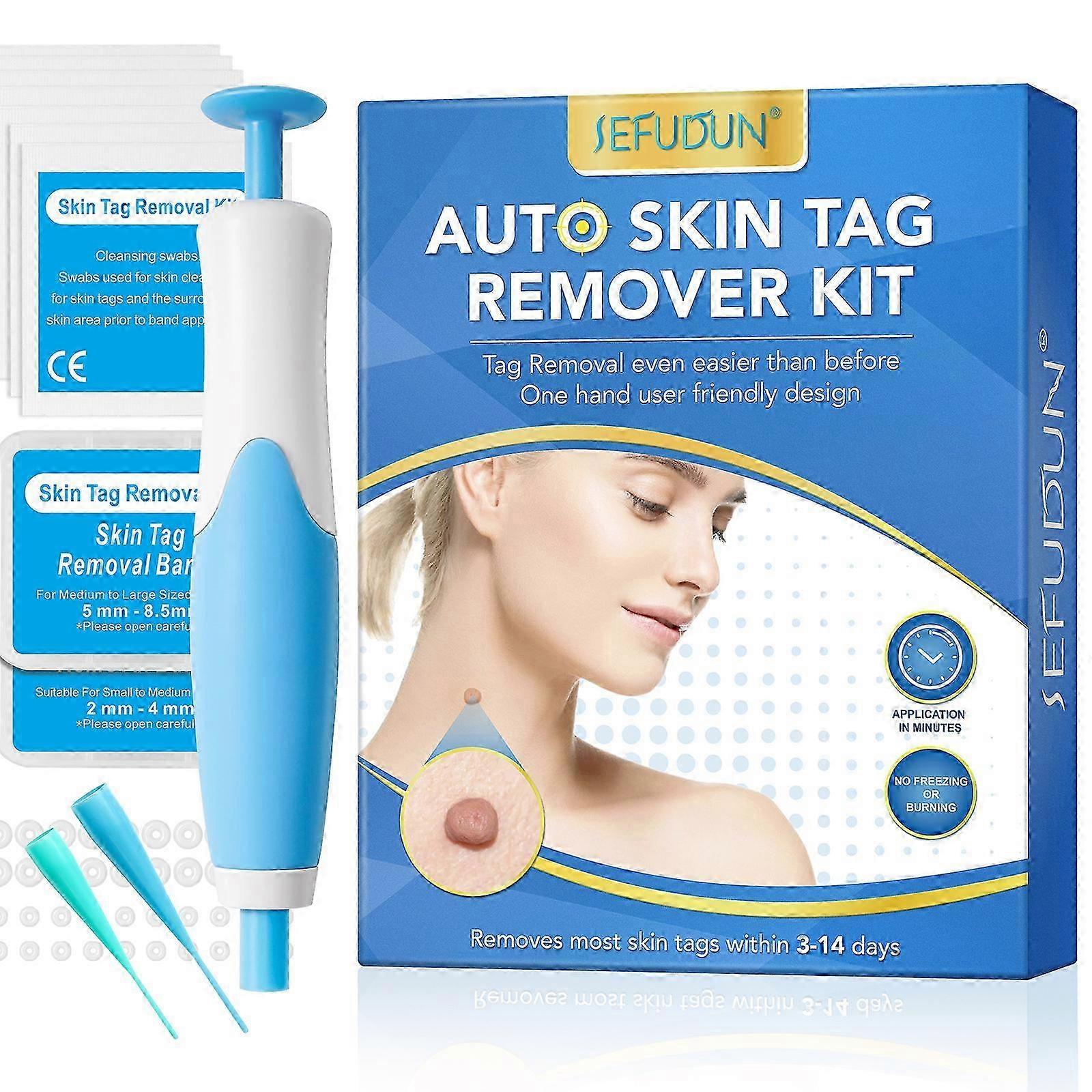1 stk Skin-Tag Remover to-base hit Headed Pen Set Multi-Purpose 2 i design, rask effektiv, bærbar praktisk manual
