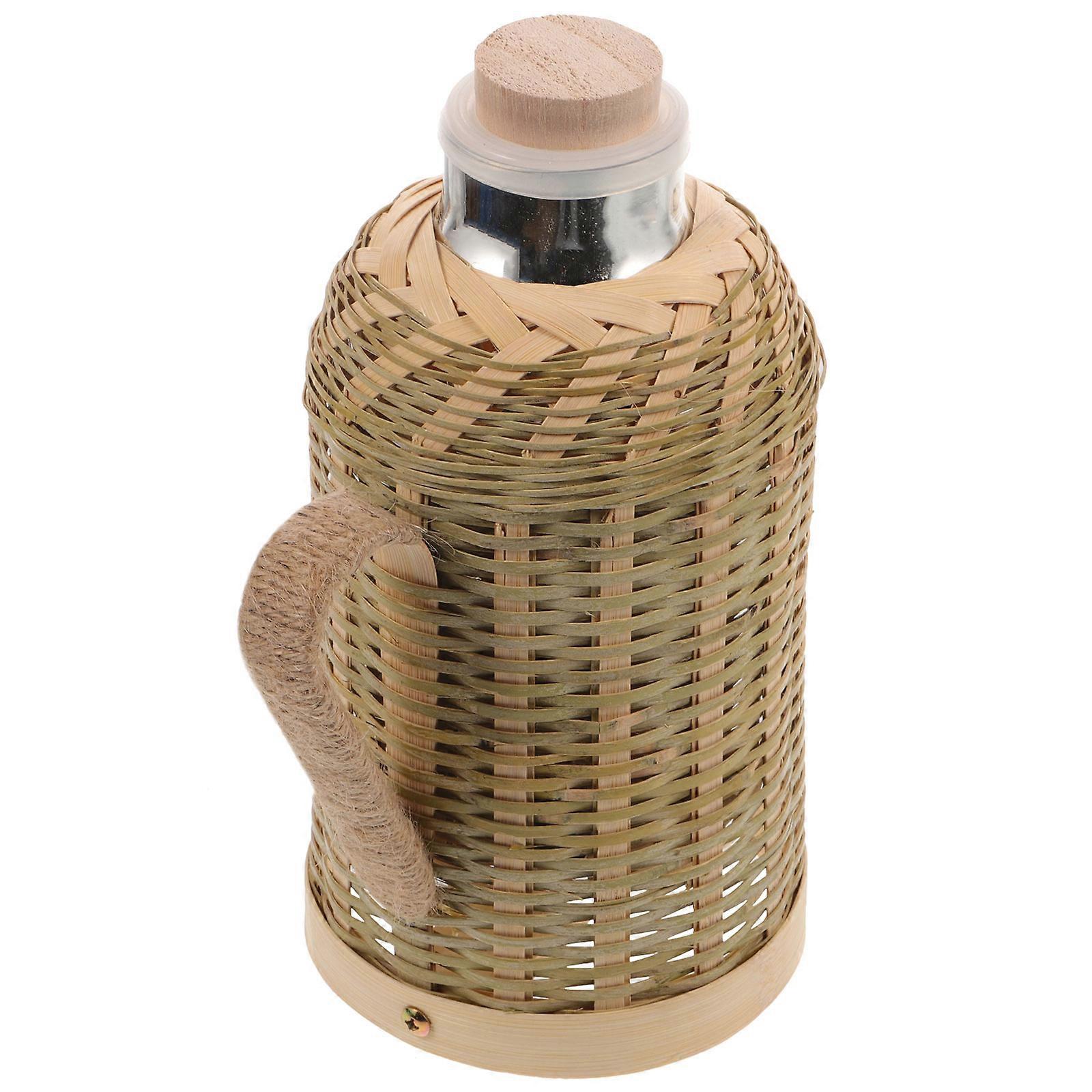 Thermal Water Bottle Round Insulation Hot Water Flask For Indoor Use 21x15cm Reusable 1Pack