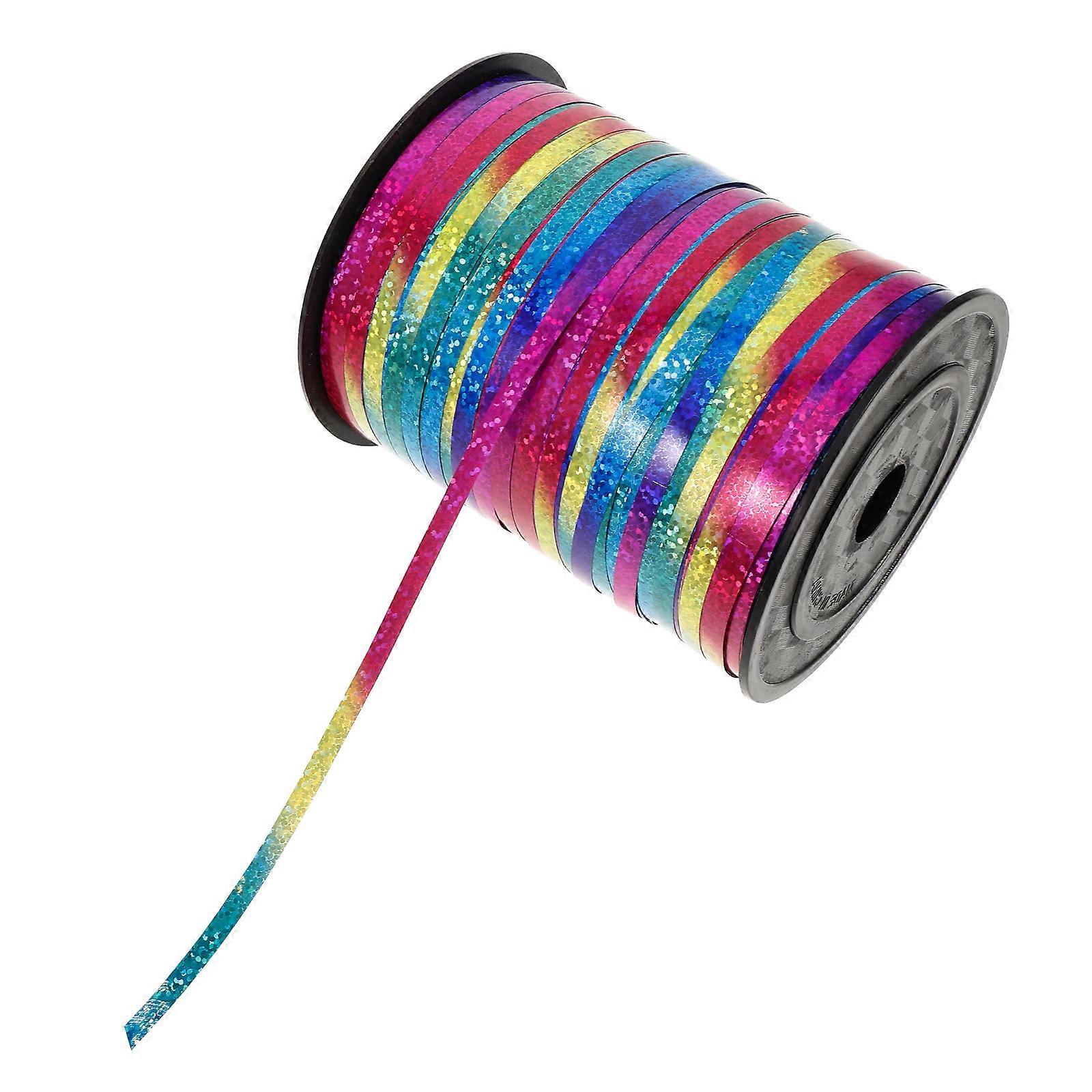 Shiny Metallic Balloon Ribbon Rolls Versatile Lightweight Decorative Ribbon for Crafts, Parties, Wrapping, Festivals & Box Decor