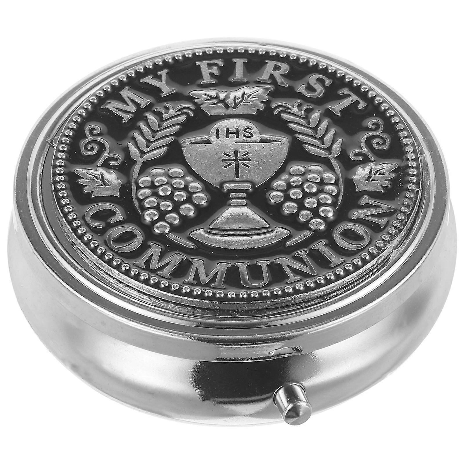 Retro Jewelry Storage Box Multi Functional Trinket Organizer for Rings, Earrings and Rosary Necklaces Sturdy Alloy Keepsake Case Compact Portable