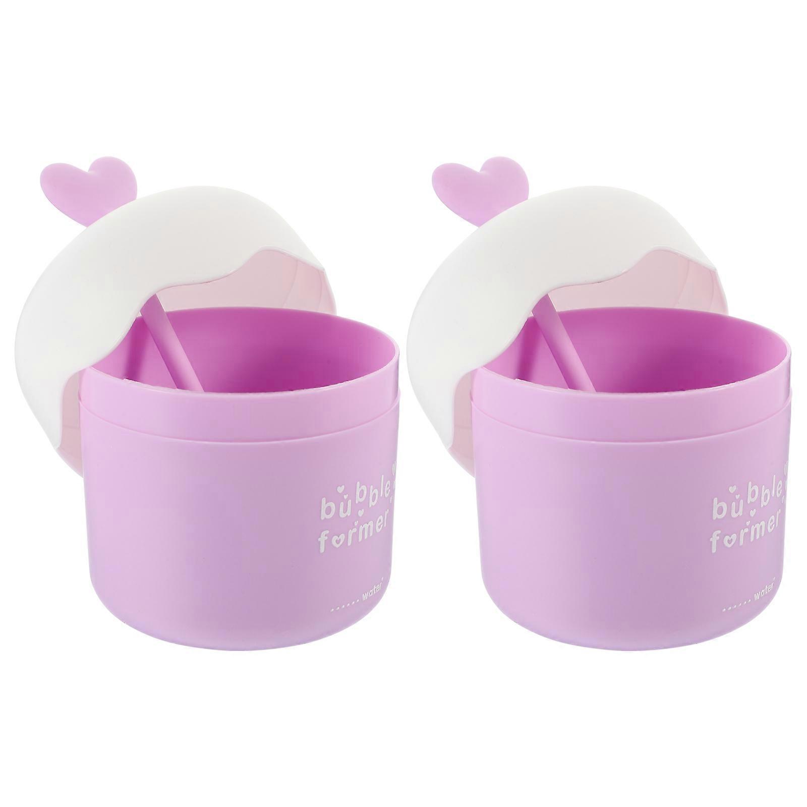 2 pcs Washing Face Bubble Maker Facial Foam Cup Portable Bubble Maker
