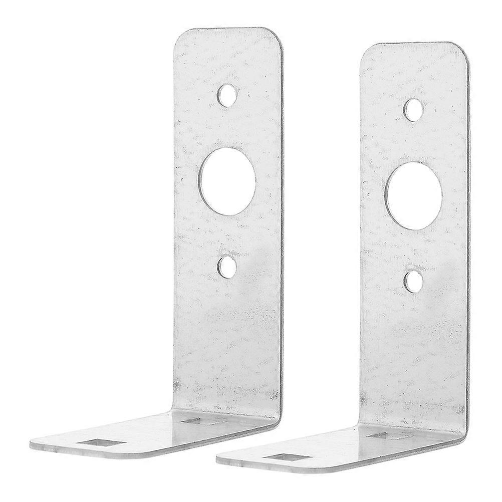 Trailer Tail Light Bracket Mount for Camper   2pcs Galvanized Iron Silver Bracket for Trailer Lights