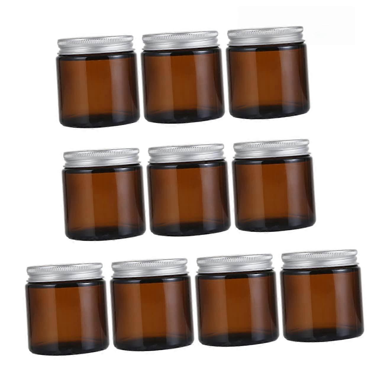 DIY scented candle containers, teacolored aroma bottles with lids