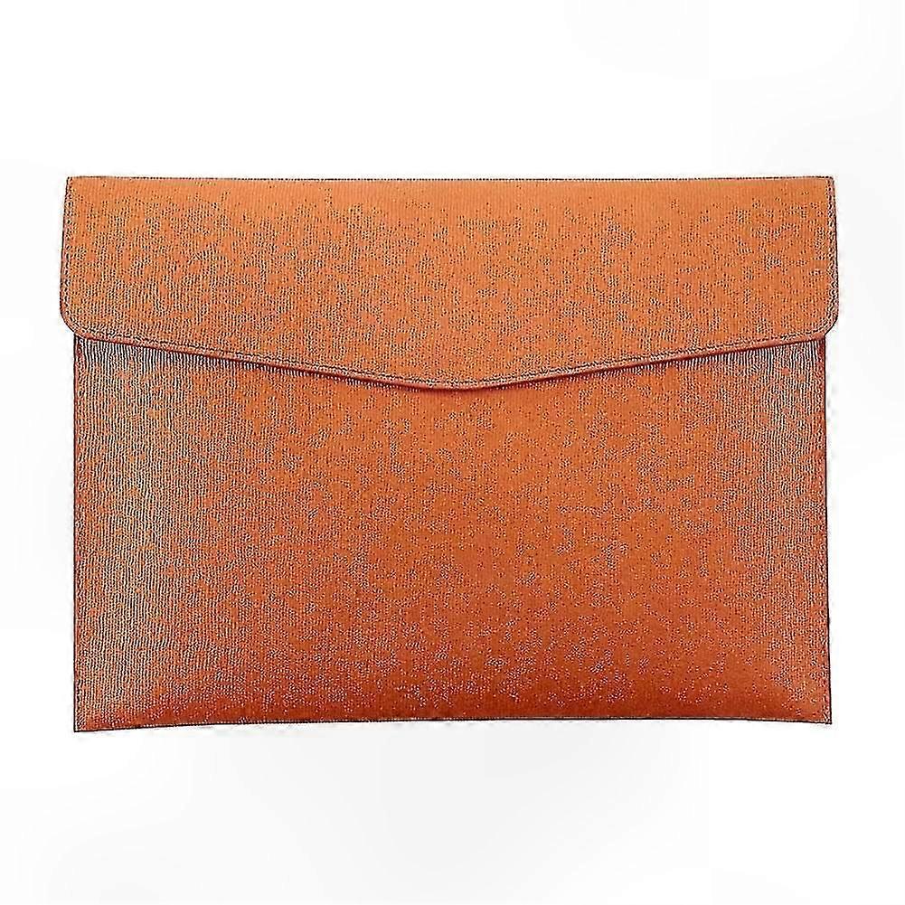For PU Leather A4 File Folder Document Holder Waterproof Portfolio Envelope Folder Case with Snap Closure - Professional Folder
