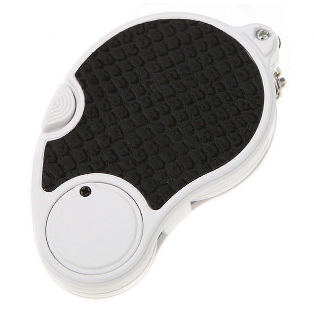 Mini Loupe Keychain with Light, Portable Folding Magnifier for Coins, Gems, and Antiques, PU Material for Jewelers and Collectors