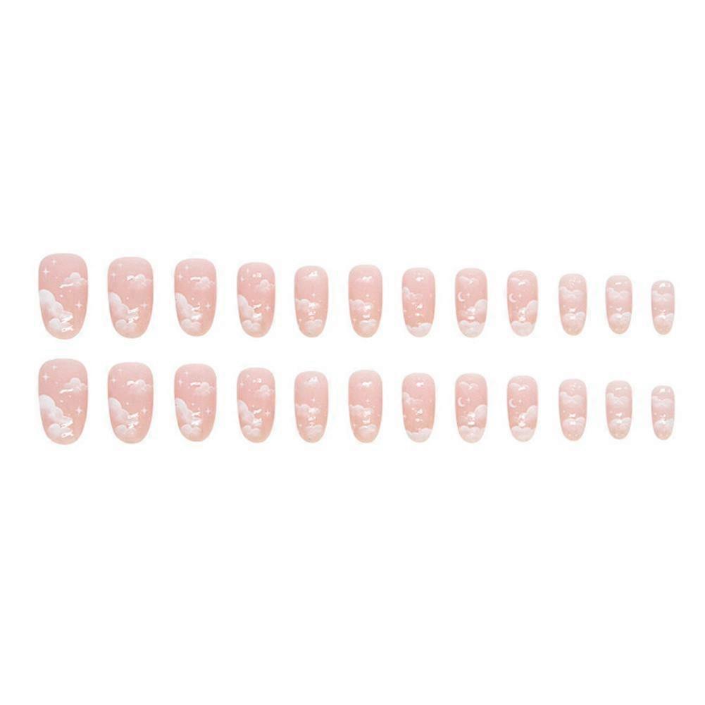 24 Unhas Postiças em 8 Estilos com Aparência Natural, Fácil Aplicação, Longa Duração e Reutilizáveis para Diversas Ocasiões