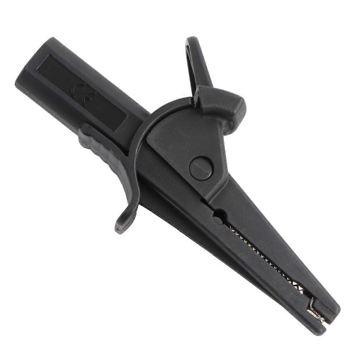 Battery Test Clip Insulated Banana Alligator Clip Probes for Multimeter Testing, Black, Ideal for Solar Panel and Automotive Use