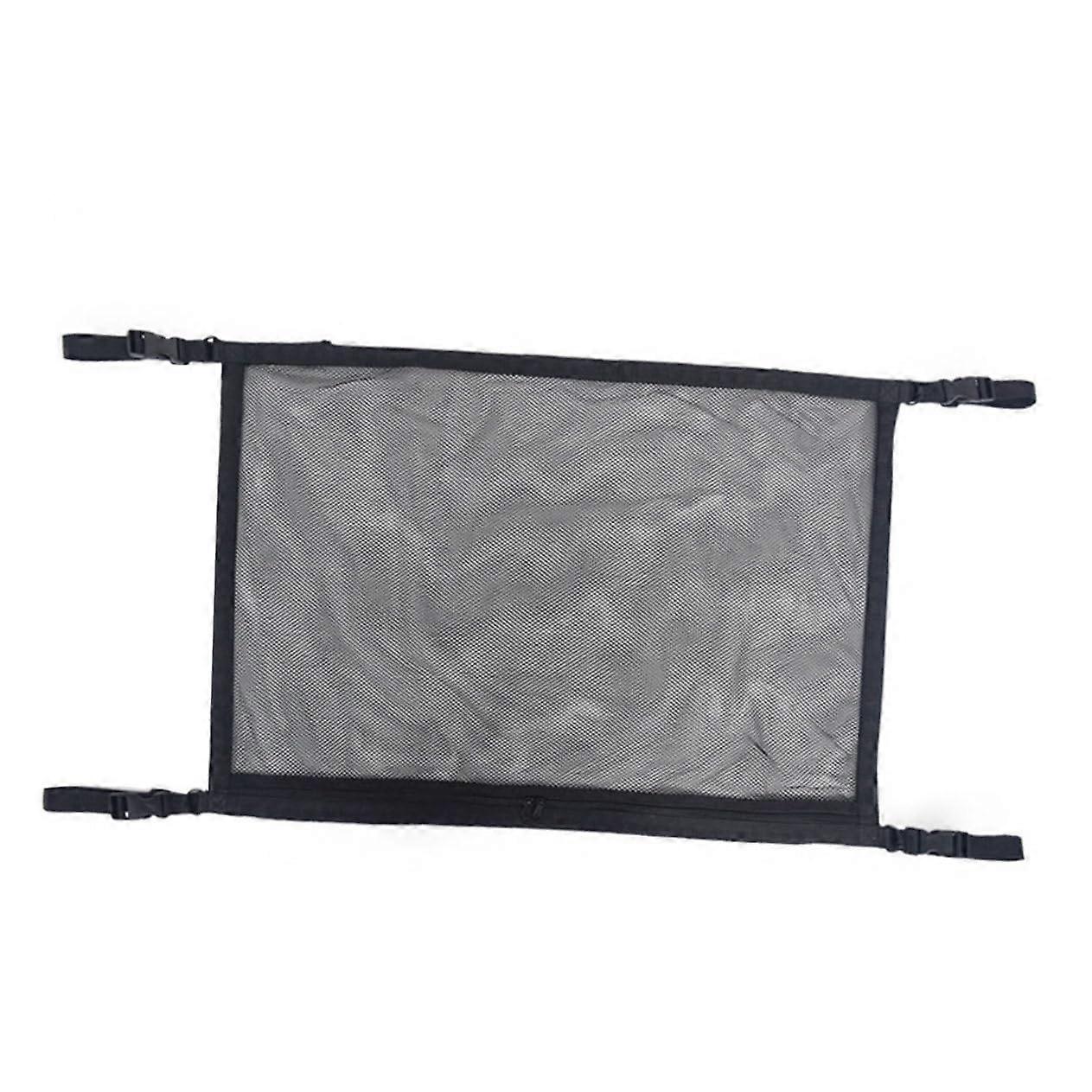 Car Ceiling Storage Net Zipper Auto Hanging Pouch for Vehicle Interior Roof Organizer for Cars Mesh Chain Pouch Storage Solution