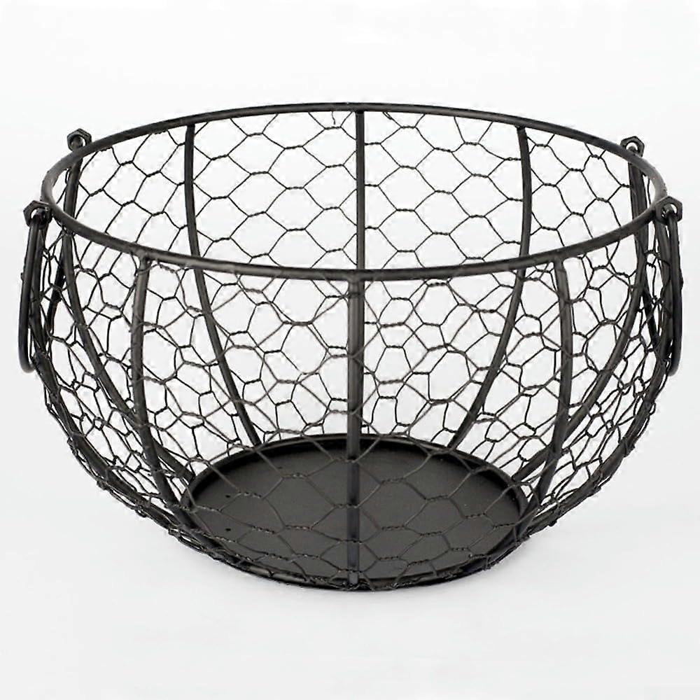 Kitchen Egg Storage Basket Iron Wire Holder for Snacks Fruit and Countertop Organization