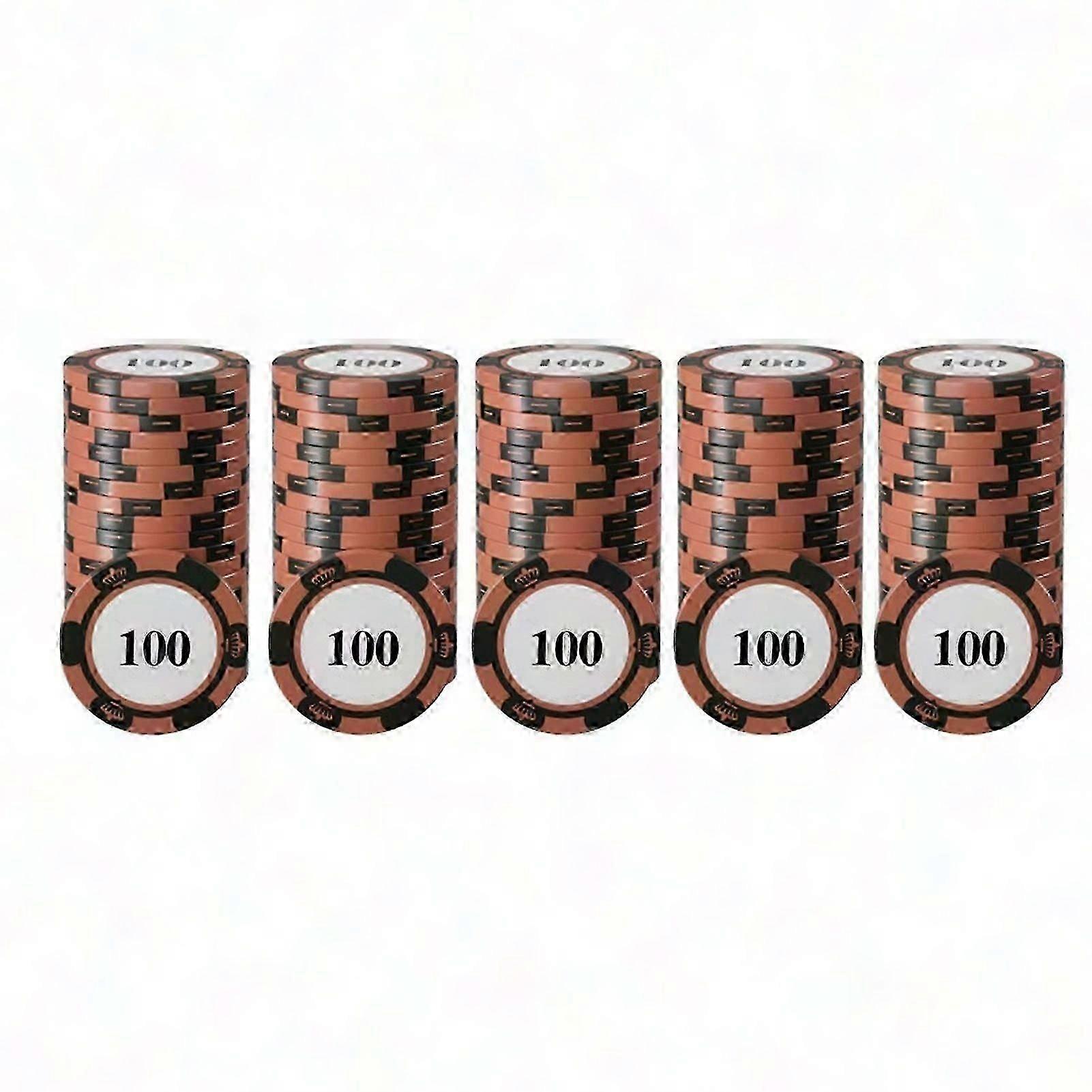 20pcs Professional Poker Chip Set for Card Games and Counting
