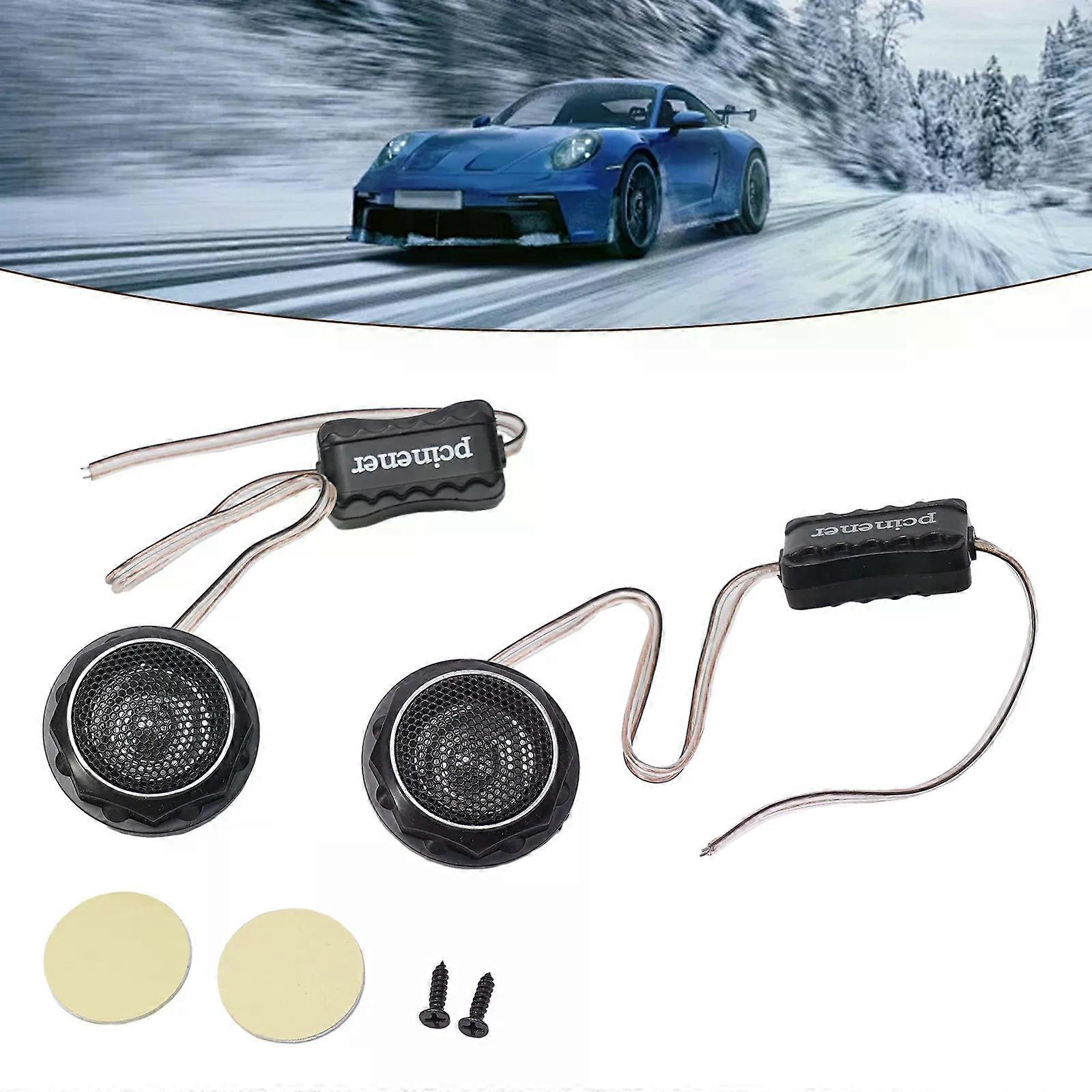 2pcs T280 Car High Fidelity Stereo Speaker Tweeter Car Modified Car Audio Dome Tweeters 12V 140W High Frequency Capacitor