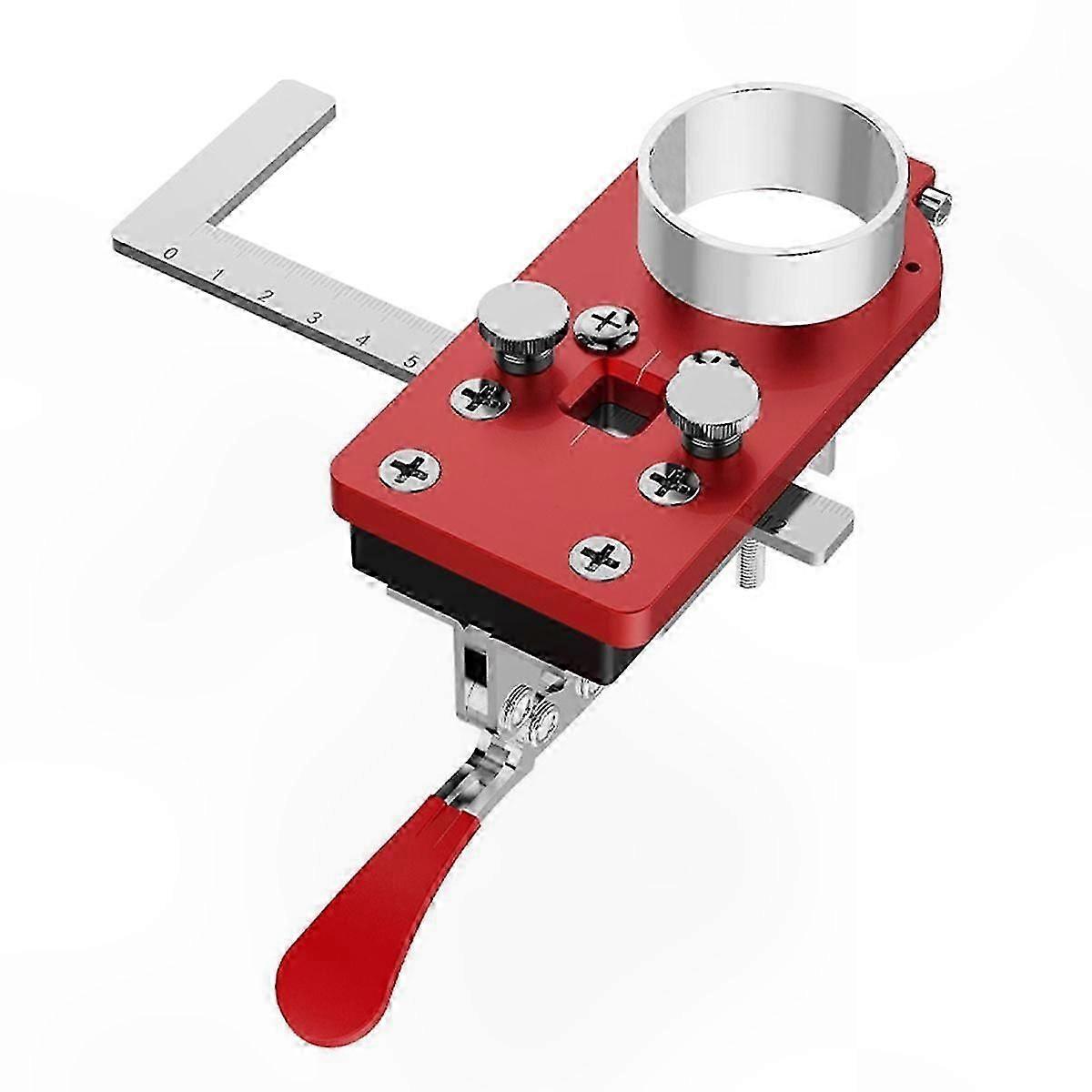 Cabinet Door Hinge Installation Tool for Woodworking Projects Hole Positioning Guide Adapter for Boring Jigs and Drilling Templates