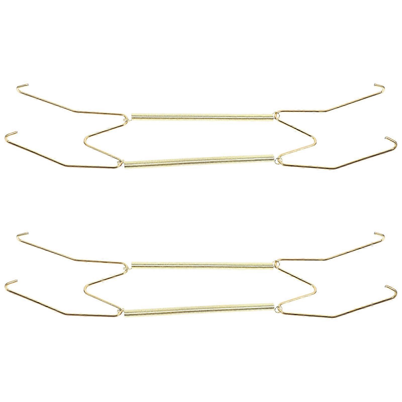 Sturdy 2 Pack Heavy Duty Plate Hangers Spring Hooks Wall Mounted Dish Display for Home Decor Minimalist Style