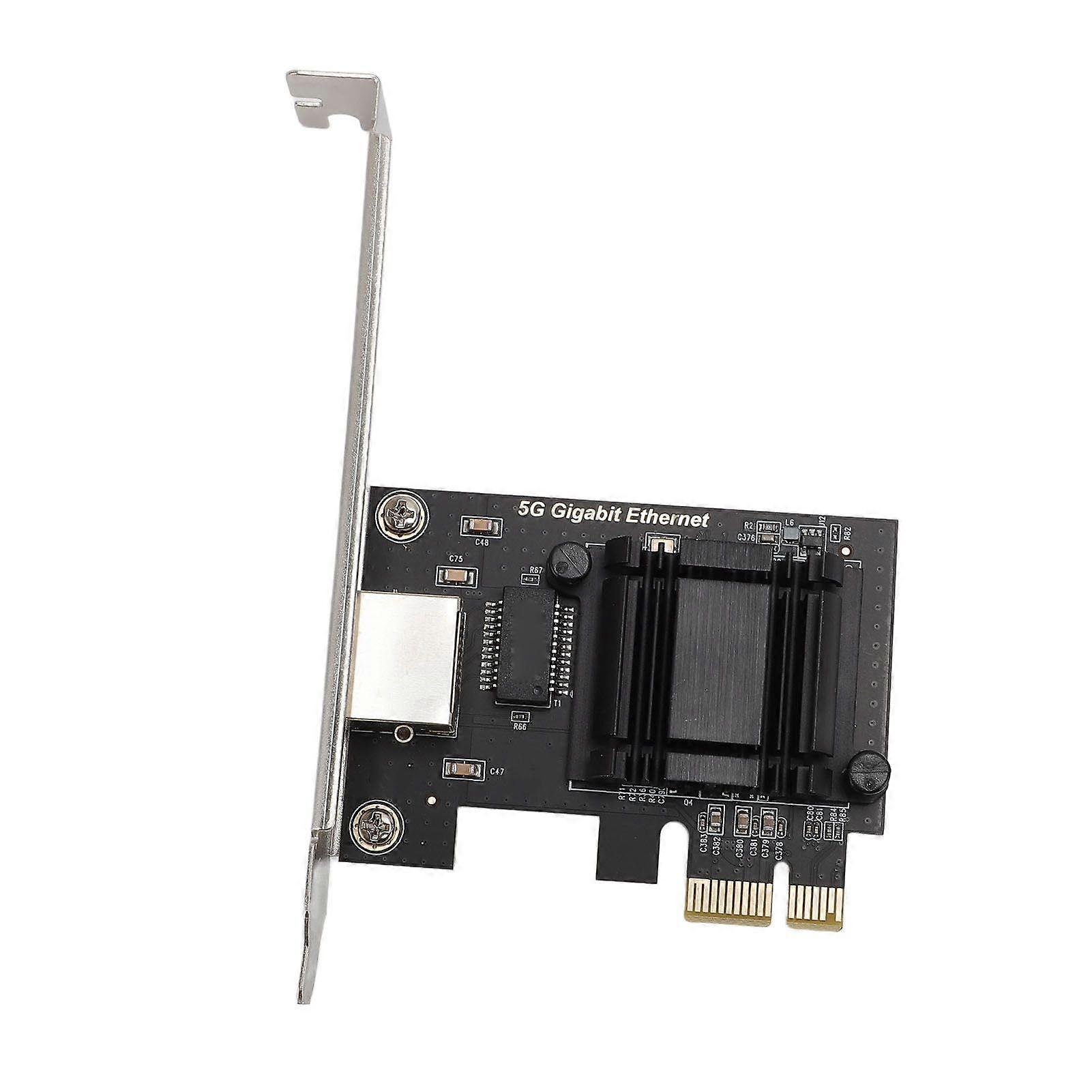PCIe-Netzwerkkarte, 5 Gbit/s, Hochgeschwindigkeits-PCIe-zu-CNetwork-Kartenadapter für Win 10 11 für Linux