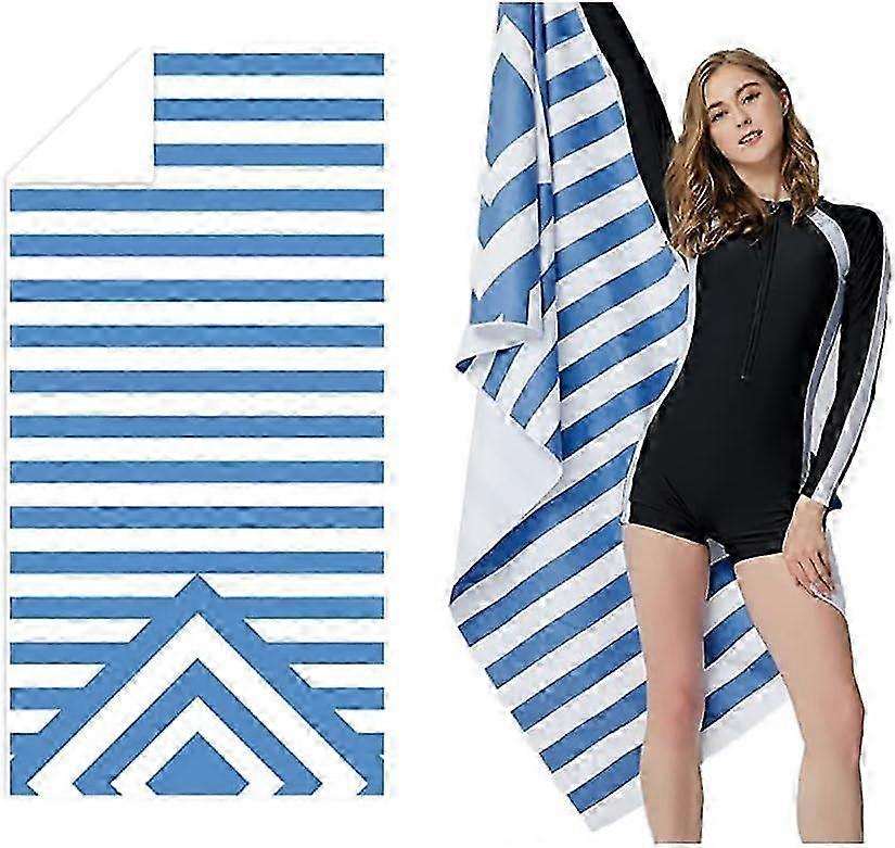 Microfiber Beach Towel (160 x 80 cm) Quick Dry, Soft, Lightweight, ...