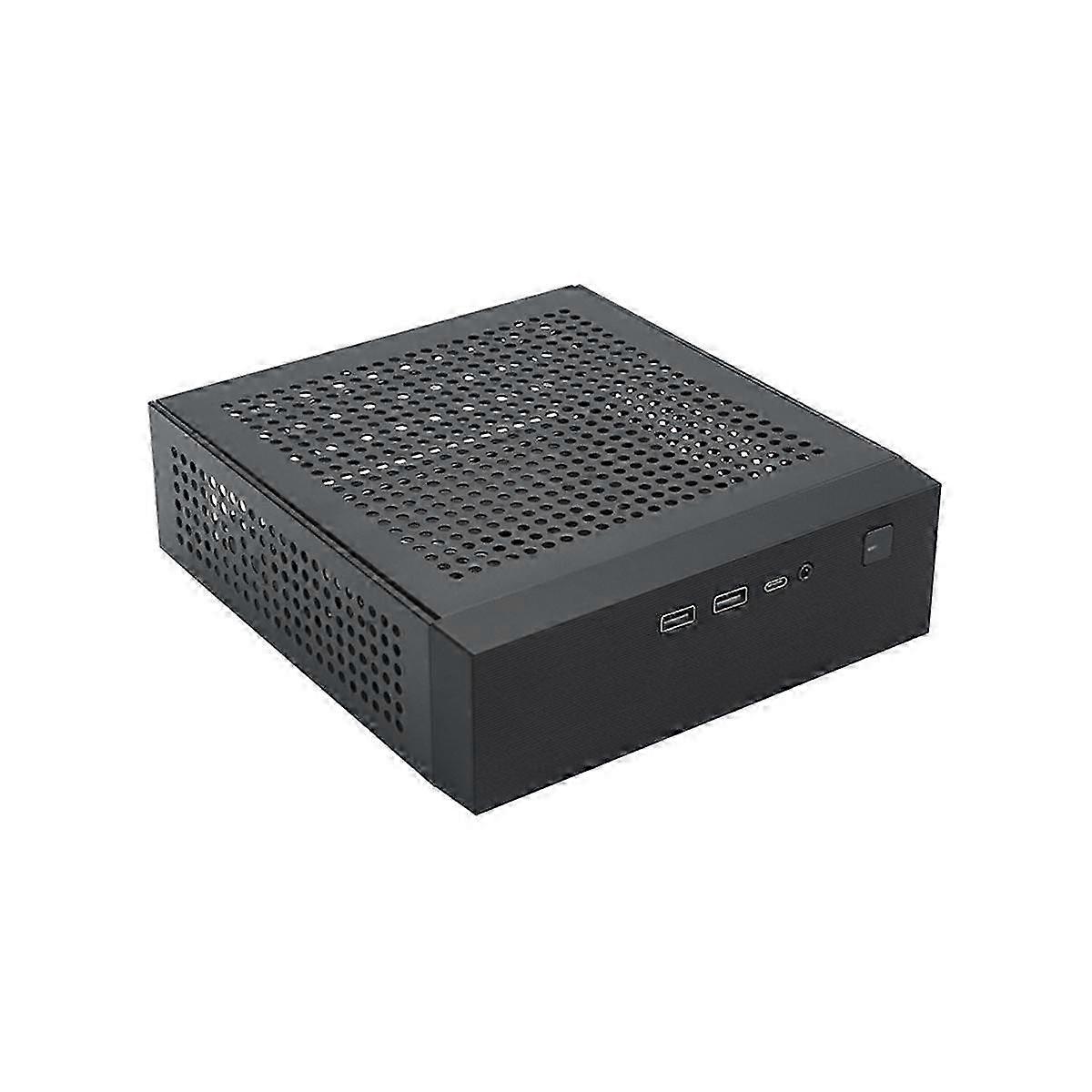 M09 HTPC Host Mini ITX Computer Chassis con alimentazione CC - Controllo industriale e Home Desktop Computer Chassis Combo