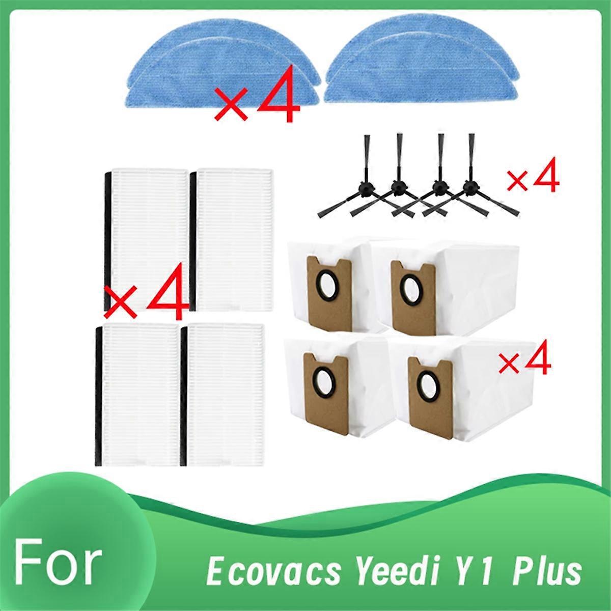 16 Pcs for Y1 Plus Self Emptying Robot Vacuum Enhanced Cleaning Efficiency Accessories