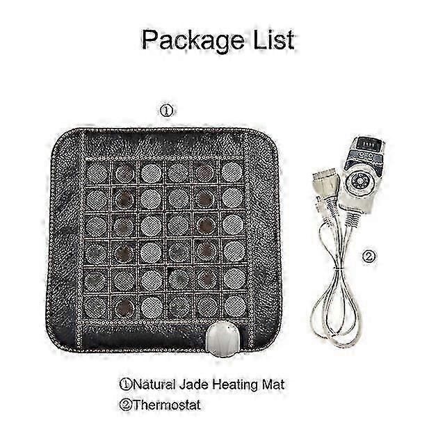 NEW Tourmaline Pad Natural Jade Massage Shiatsu Pad Electric Infrared Heating Pu Seat for Pain Relief of Hindleg Muscles