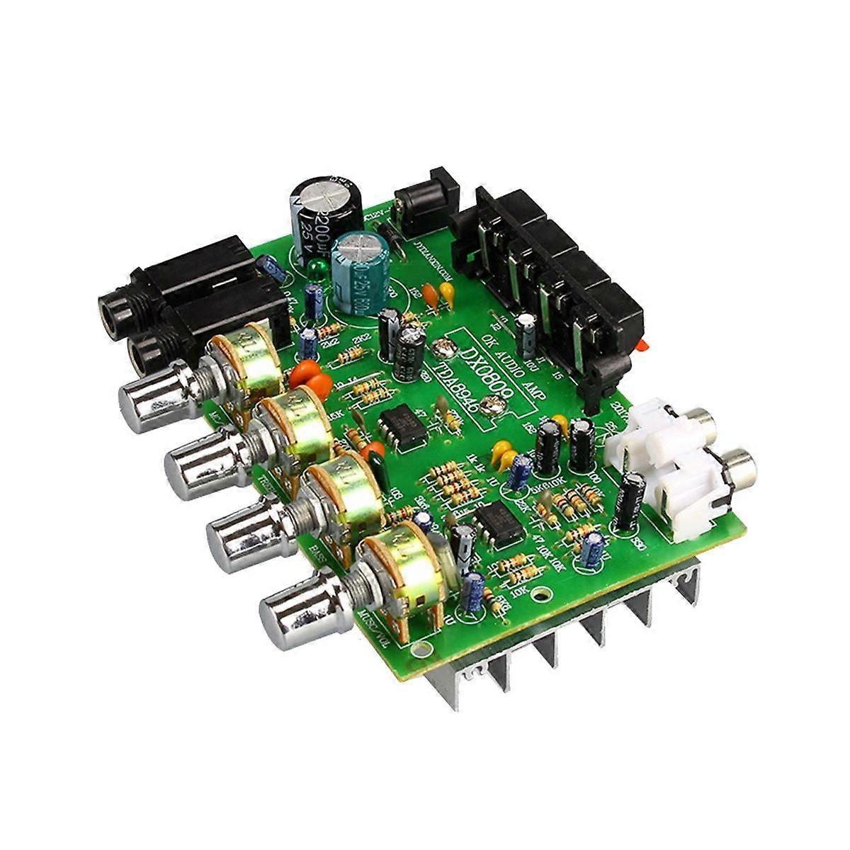 DC 12V 40W + 40W Stereo-Audio-Verstärker-Platine Digital-Mikrofon-Verstärker mit Klangregelungslautsprecher