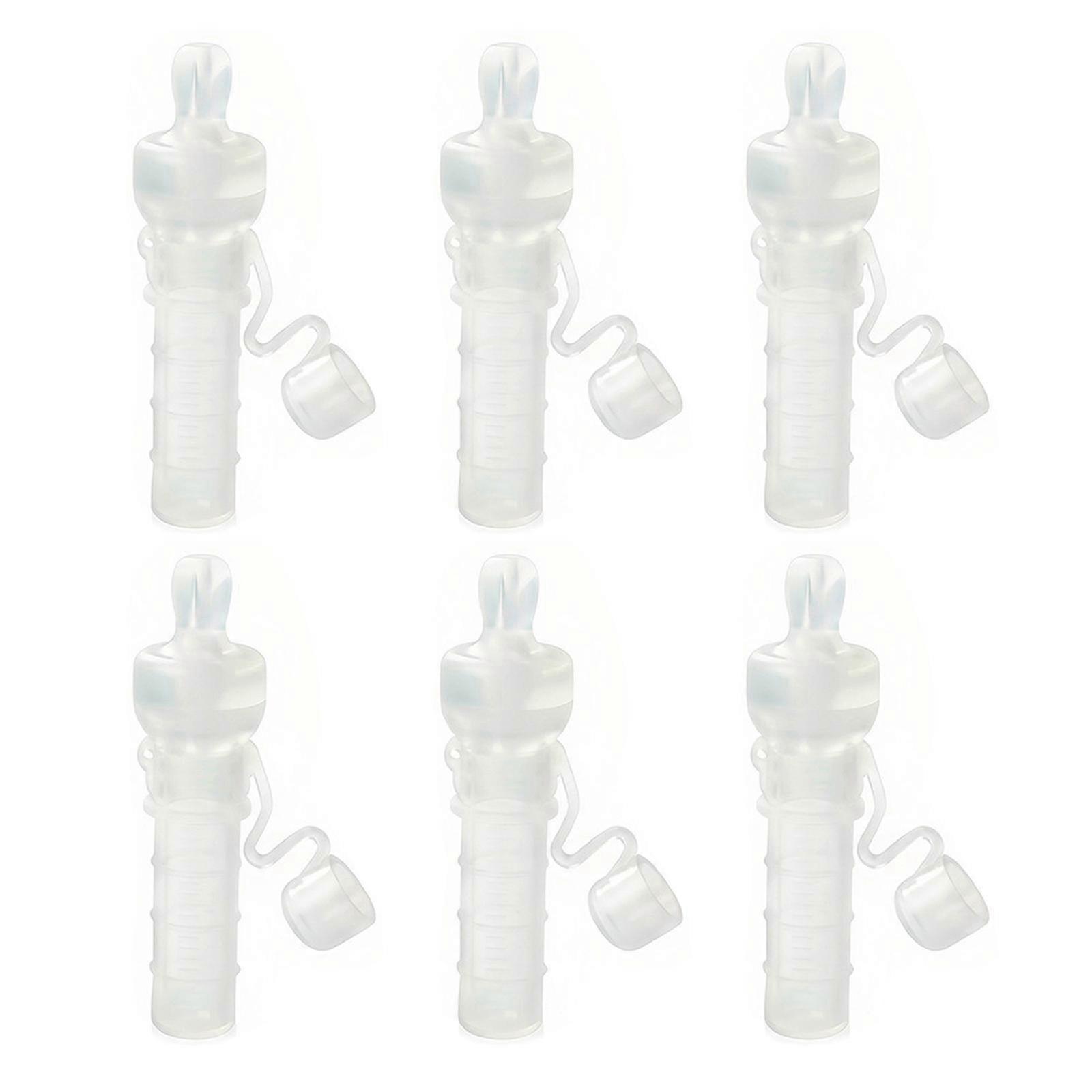2025 6Pcs Colostrum Collection Tube Milk Storage Case Container 5ML Capacity New Mom's Essential for Easy Breast Milk Feeding