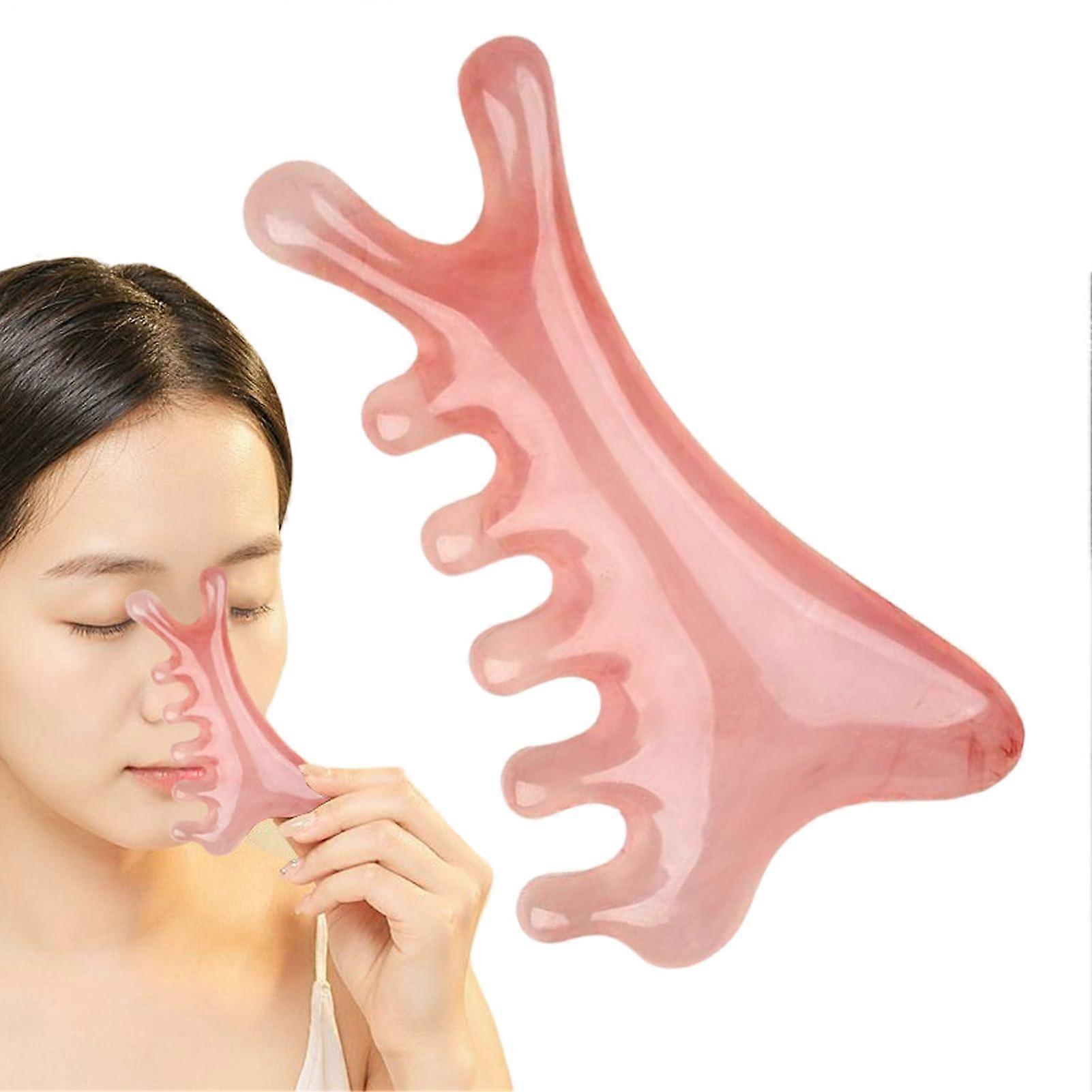 Scalp Massager Comb and Resin Eye Massager Facial Tool - Manual Portable Scrubber for Head, Neck, Leg, Jaw, and Eye Use