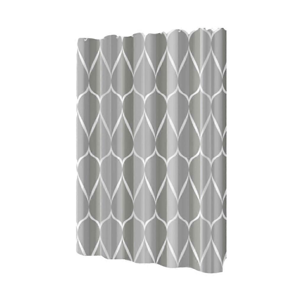 Waterproof Shower Curtain Polyester Easy To Install 220 x 200 cm Modern Durable Bath Curtain