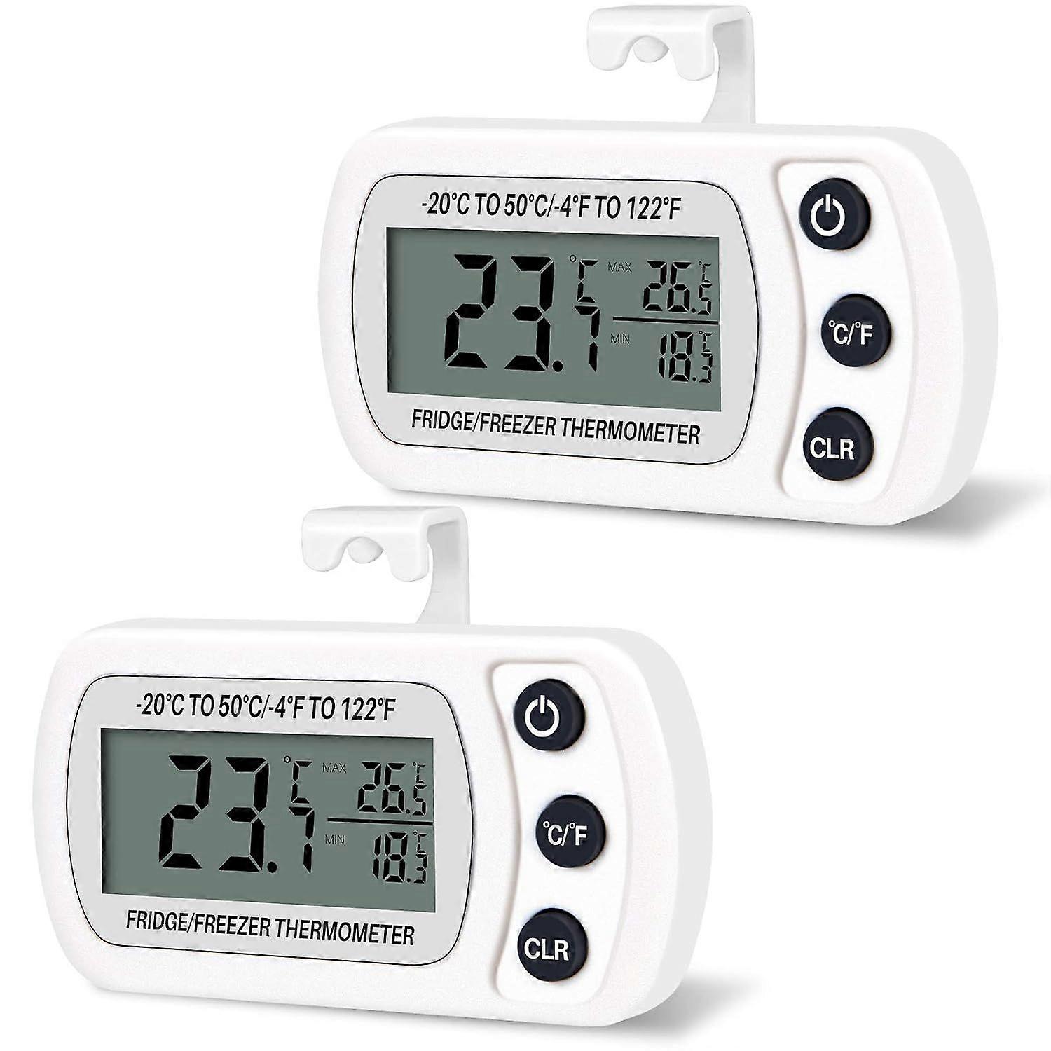 PCS Digital Refrigerator Freezer Thermometer Temperature -20 to 50C with Hook