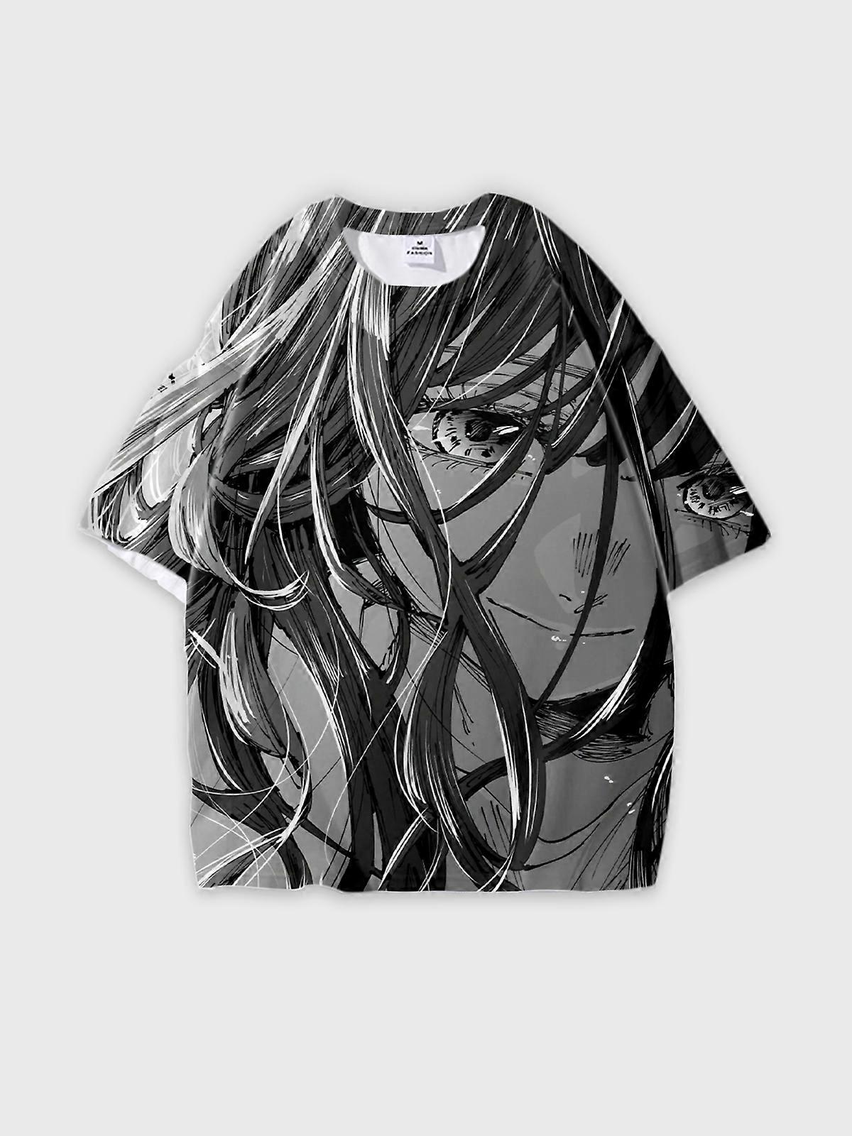 T-Shirt Round Neck, Loose Short Sleeve The Fragrant Flower Blooms with Dignity Graphic Tee, Unisex Summer Casual Top W287
