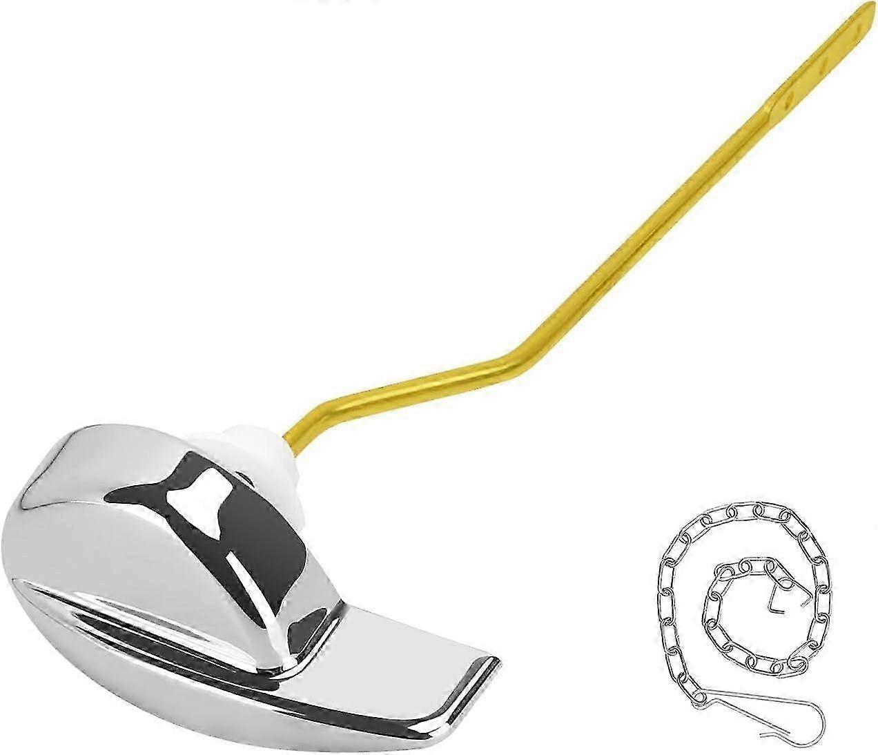 Toilet Flush Handle Replacement Kit, Zinc Alloy Toilet Handle Brass Toilet