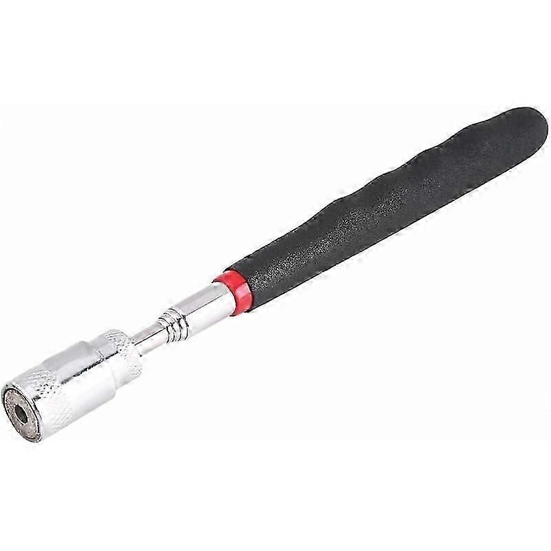 Retractable pick up tool for nuts and screws with flexible magnetic tip