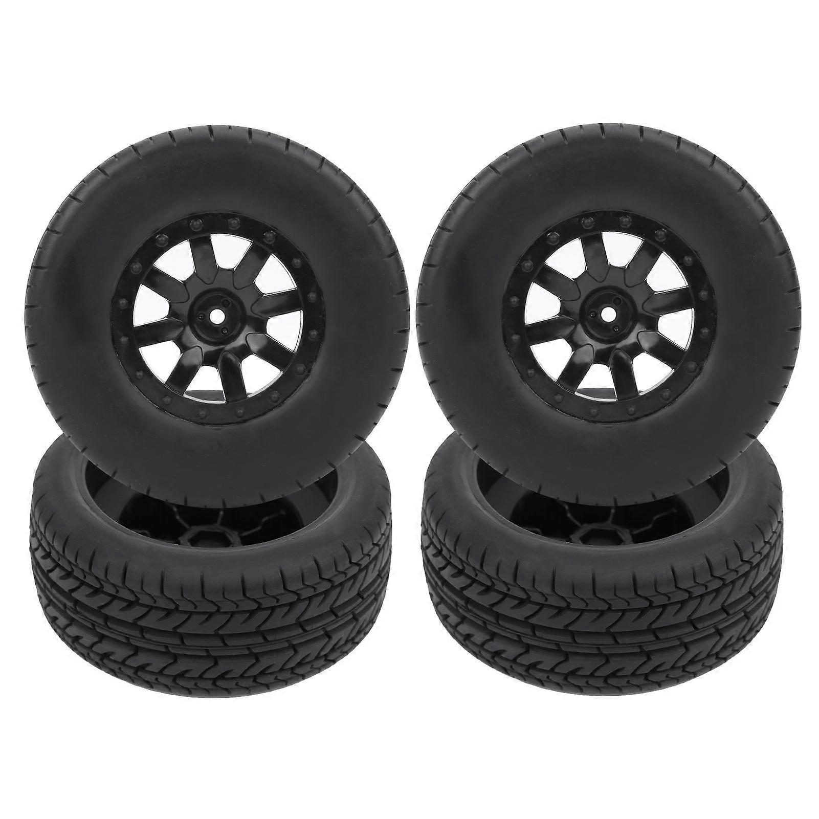 4pcs RC Short Course Truck Tire Tyre Wheel RC Accessory Fit for 1/10 Traxxas Slash (10044)
