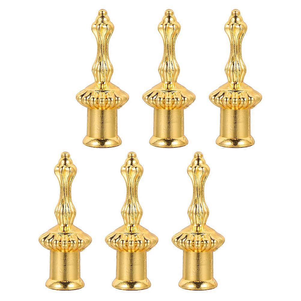 Decorative Golden Lamp Finial Replacement for Lamp with 12Pcs Cap Knob Accessories
