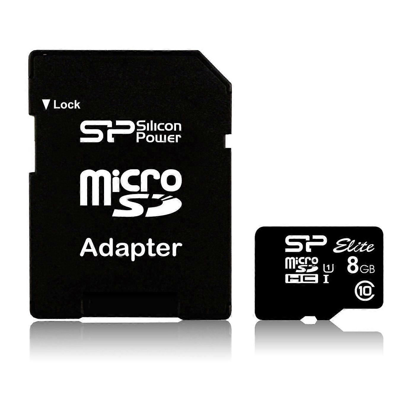 Carte mémoire MicroSDHC UHS-I Silicon Power Elite 8 Go Classe 10