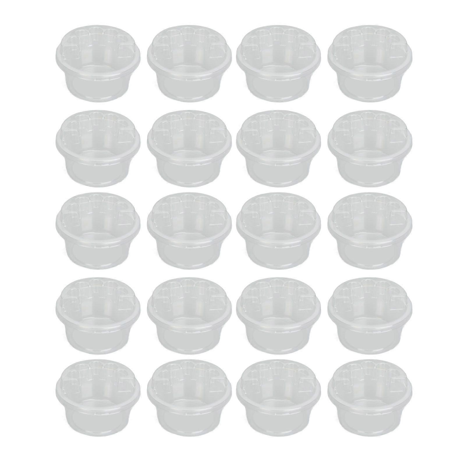 20 ensembles de cartouche de tatouage porte-aiguille Tasse de nettoyage d’aiguille de tatouage jetable avec support de support