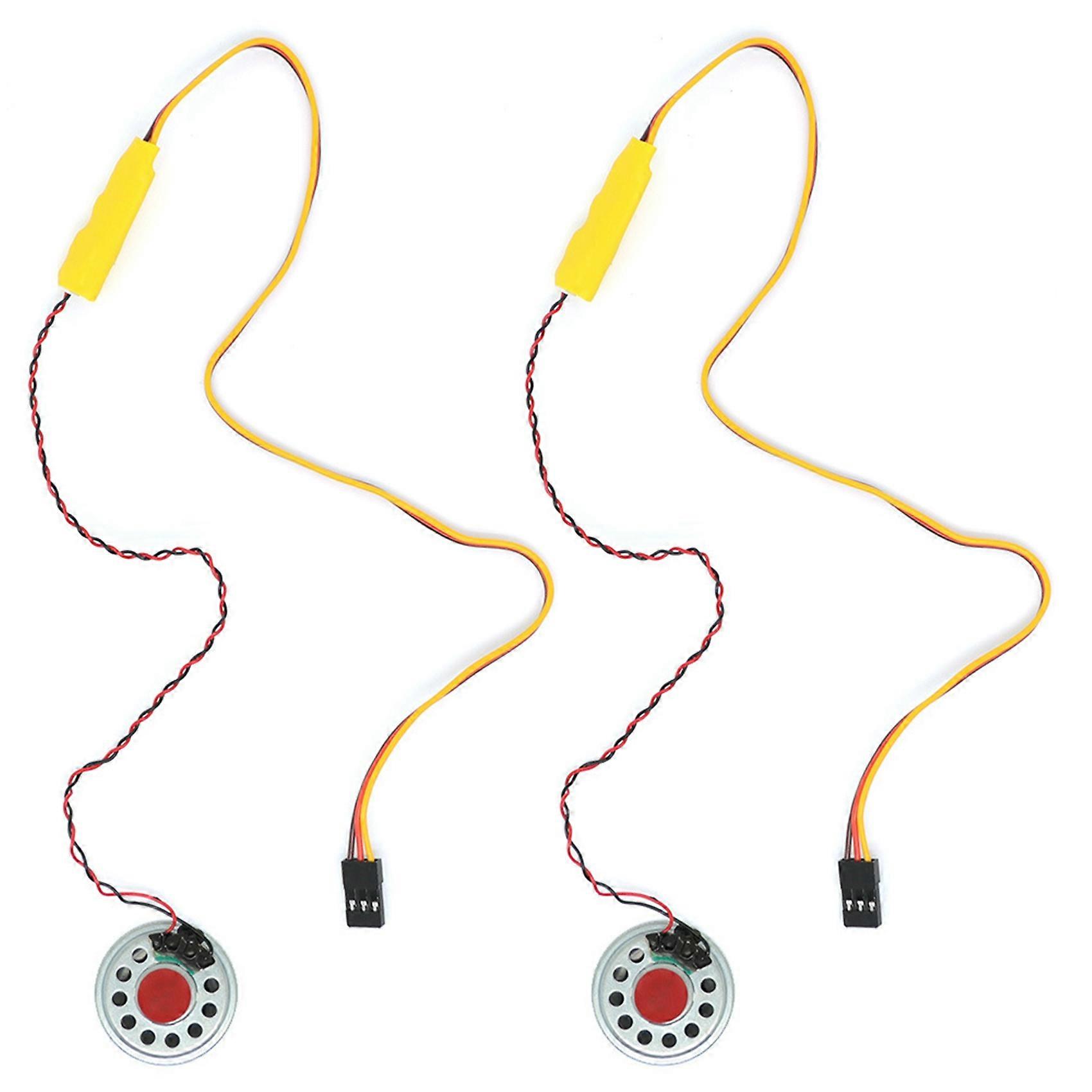 2X RC Car Horn Sound Simulator Speakers Sound Group for 1/10 1/8 RC Car Axial SCX10 TRX4 D90 YIKONG