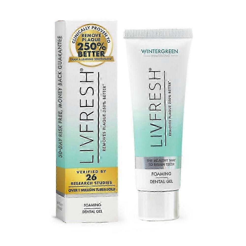 Livfresh Toothpaste Gel, Clinically Proven To Remove Plaque 250% Better