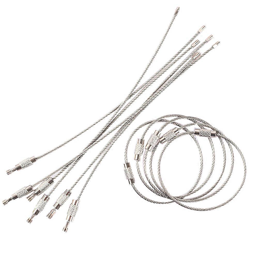 Steel Wire Keychains for Key Holding 40Pcs Heavy Duty Id Tag Keepers