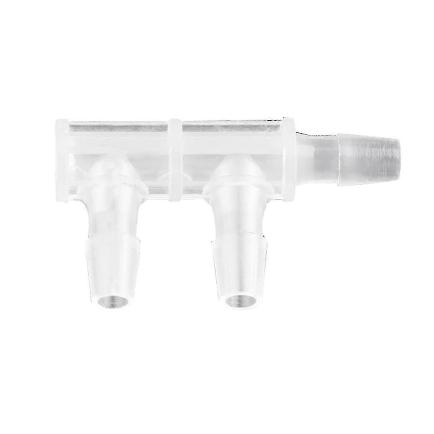 30 Pcs F-Type Three Way Connector PP Side 4.8mm Water Pipe Joint Aquarium Fish Tank Hose Pagoda Wate