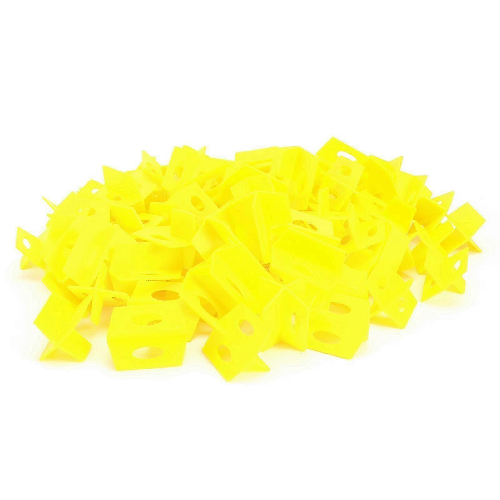 200pcs Diy Tile Leveling System Kit Floor Wall Ceramic Tile Paving Tools Building Supply Yellow