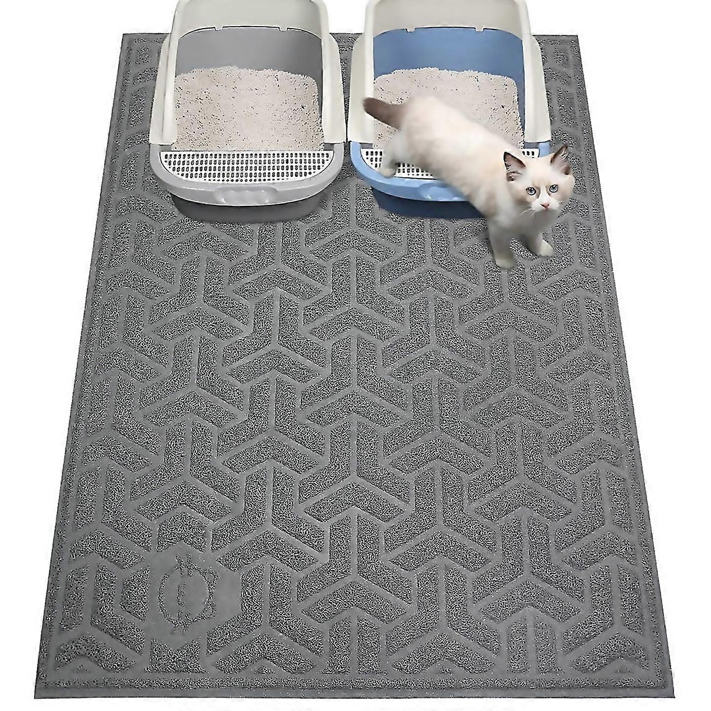 For Cat Litter Mat Litter Trapping Mat Soft On Kitty Paws
