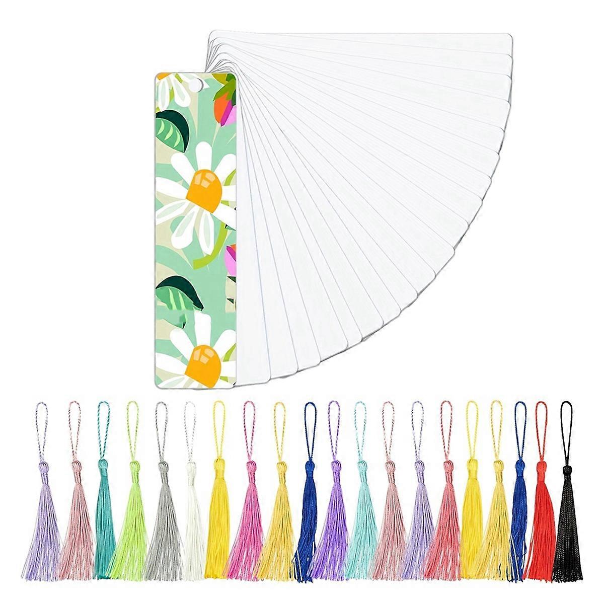 Bulk Blank Sublimation Bookmark with Tassels