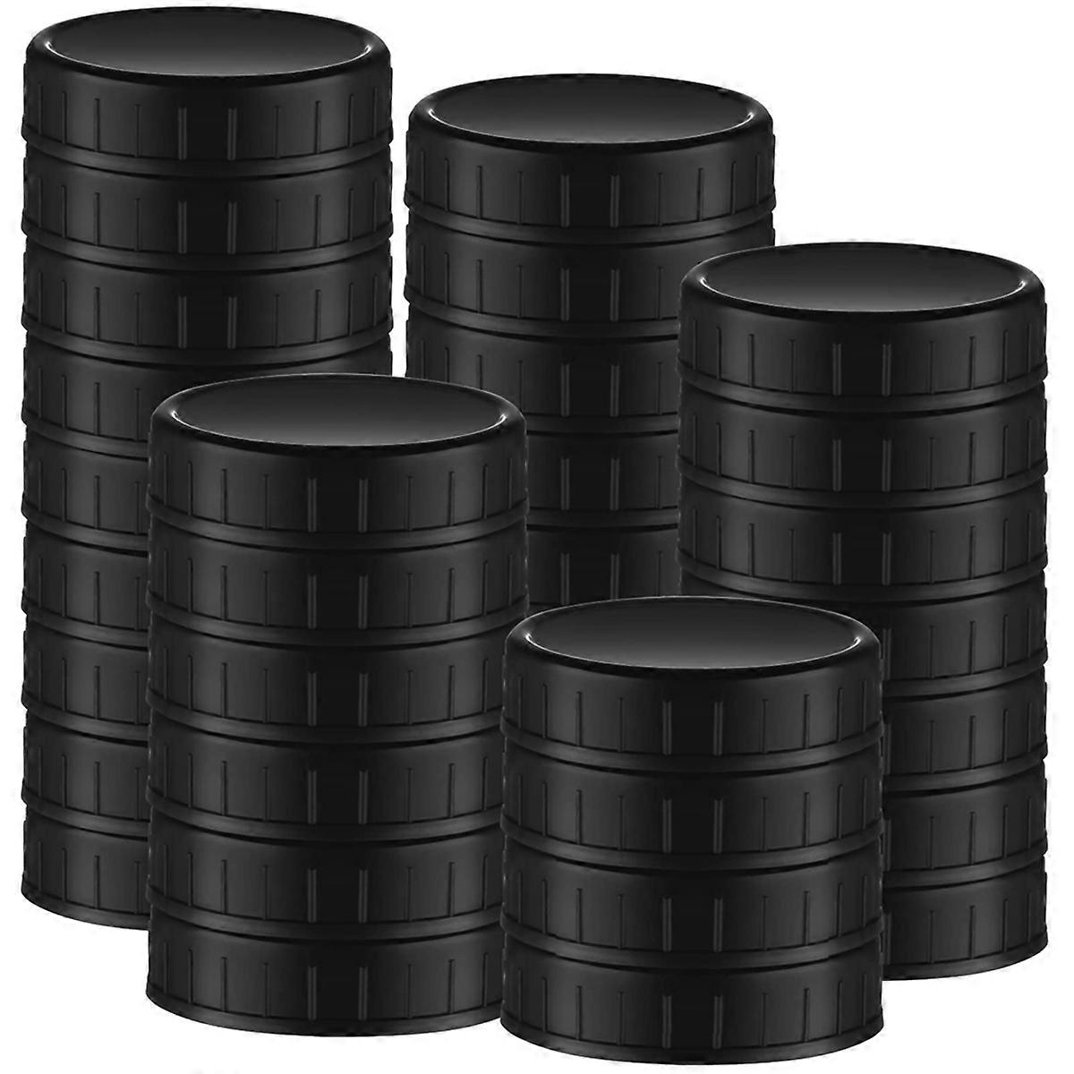 30 Pcs Multipurpose Jar Plastic Lids (70mm) with Rubber Seal
