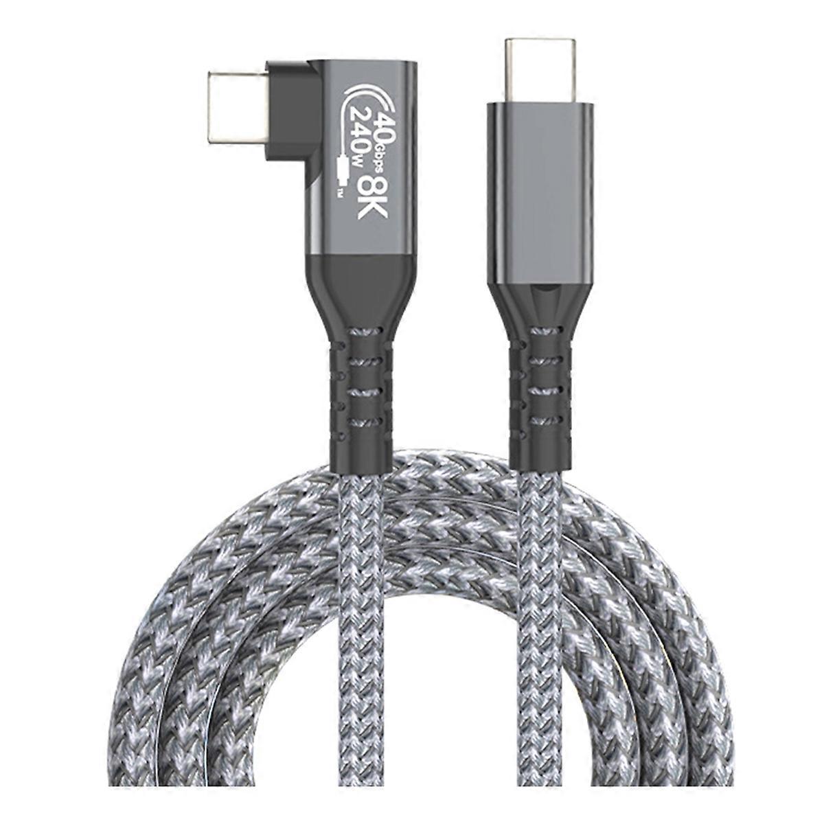 USB 4 Cable 90° 40Gbps USB4 Type C Data Cable 1.5M