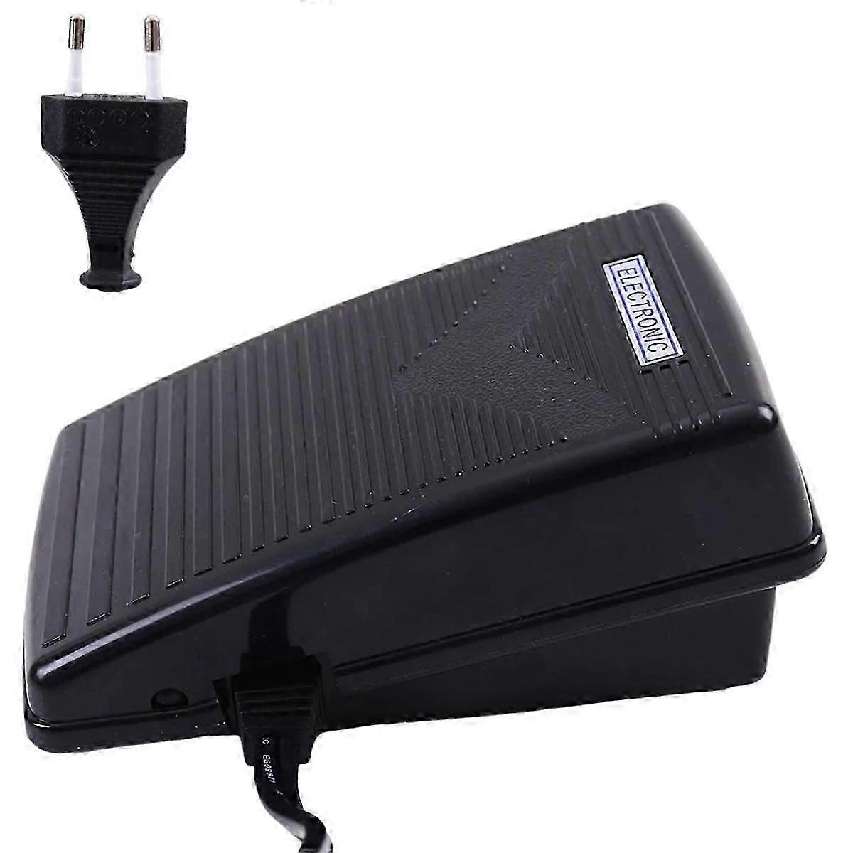 Household sewing machine variable speed foot controller