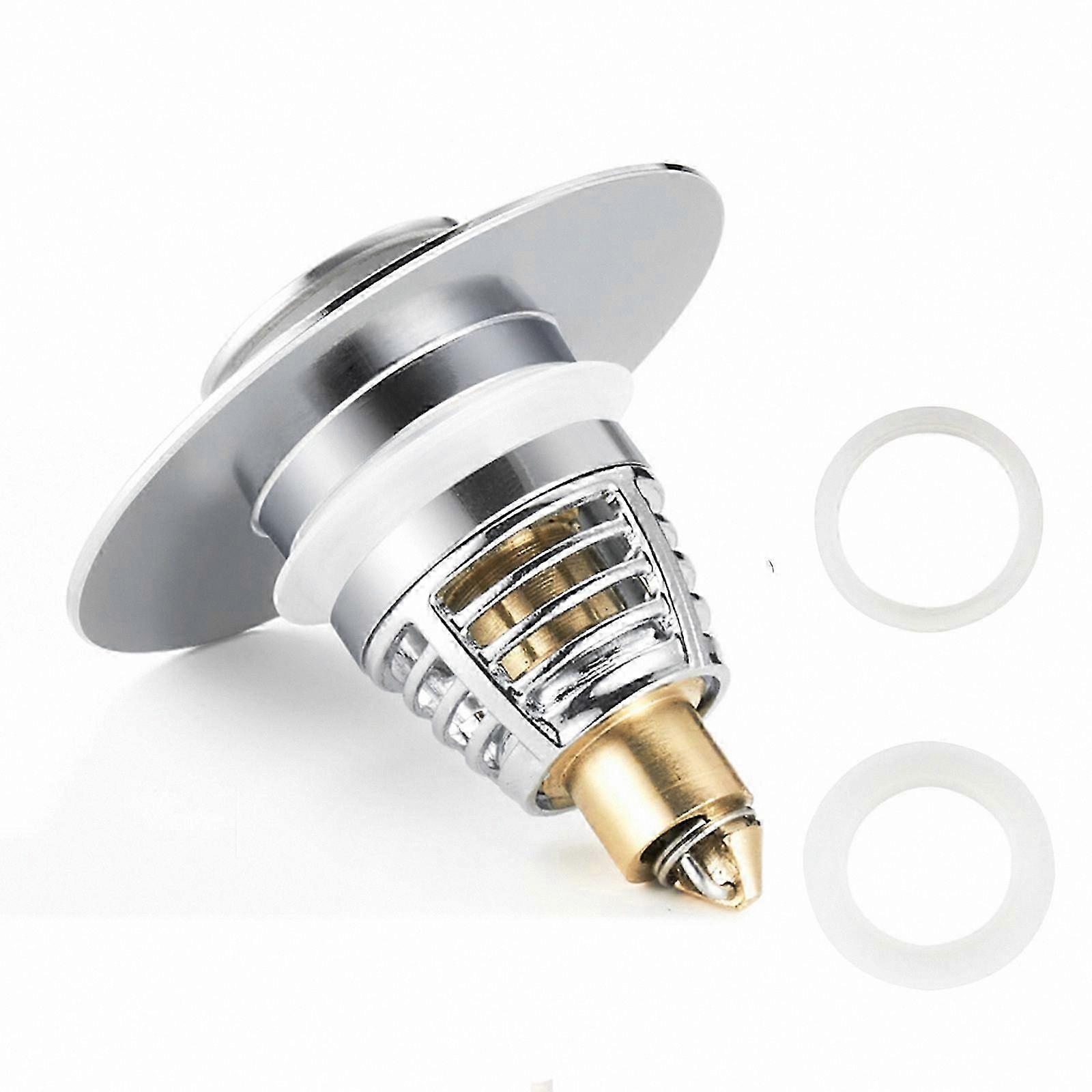 Stylish Sink Stopper with Dual Functionality, Combines Drain Filter and Pop-Up Mechanism for Efficient Water Control, Universally Compatible with Most